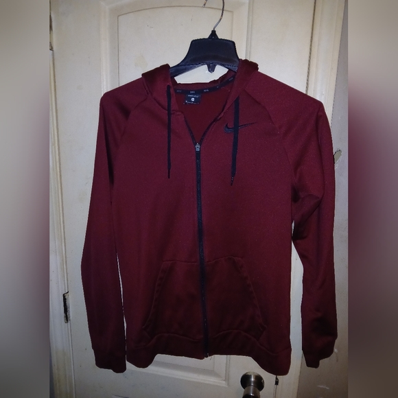 Nike Other - Nike Men's Burgundy Zip-Up Sweater